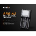 Cargador Fenix ARE-A2 de dos vías digital múltiples baterías