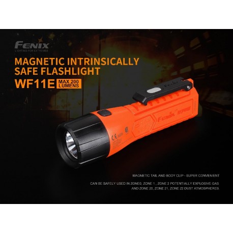 Linterna Led Fénix WF11E Intrínsecamente segura con 200 lúmenes
