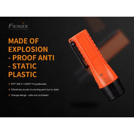 Linterna Led Fénix WF11E Intrínsecamente segura con 200 lúmenes