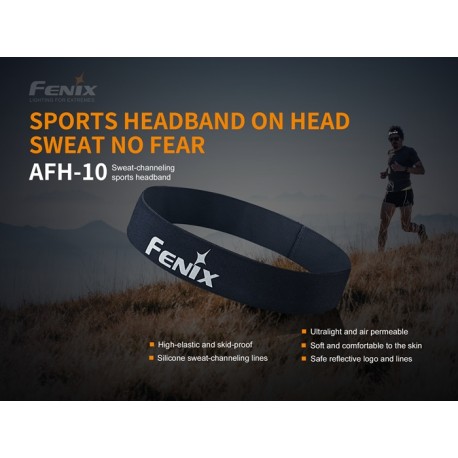 Diadema impermeable y reflectora para el sudor