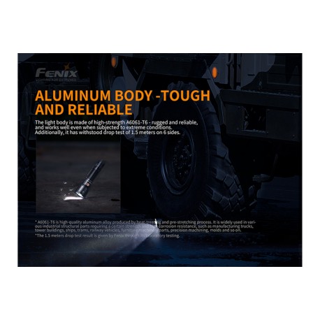 Linterna policial TK26R 1500 lúmenes. Luz blanca, roja y verde