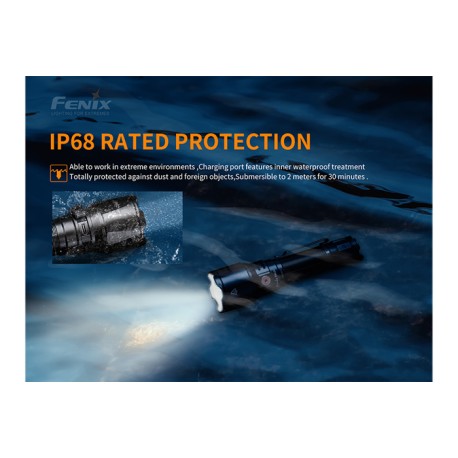 Linterna policial TK26R 1500 lúmenes. Luz blanca, roja y verde