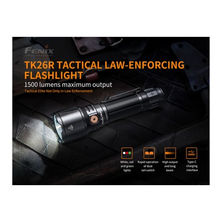 PACKTK26R: Linterna TK26R + Cono tráfico Amarillo AOT-02-A + Funda de cordura