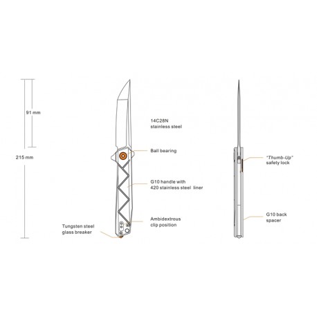 Navaja Ruike P127-CB