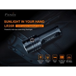 Linterna Fenix LR35R 10000 Lumens (2 baterias 21700 de 4000 mAh incluidas) 2