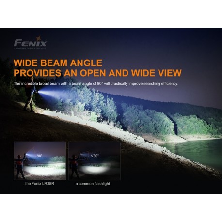 Linterna Fenix LR35R 10000 Lumens (2 baterias 21700 de 4000 mAh incluidas)