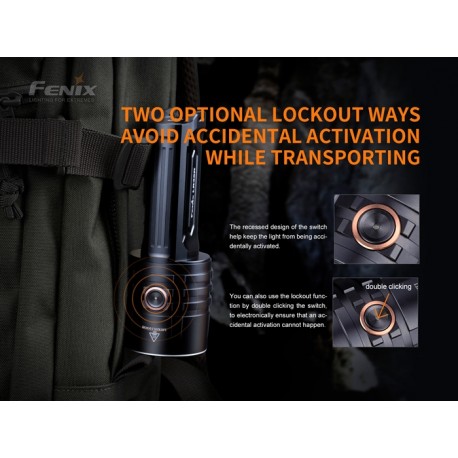 Linterna Fenix LR35R 10000 Lumens (2 baterias 21700 de 4000 mAh incluidas)