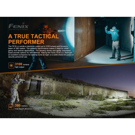interna Fénix TK16-V2.0 3100 lúmenes (incluye batería recargable por Type-C 21700)