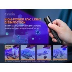 Linterna Fénix LD32 UVC con rayos ultravioleta para desinfección Covid y 1200 lúmenes con batería 2
