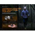 Frontal HL18R-T 500 lumenes para Trailrunning (incluye batería recargable) funciona también con 3xAAA