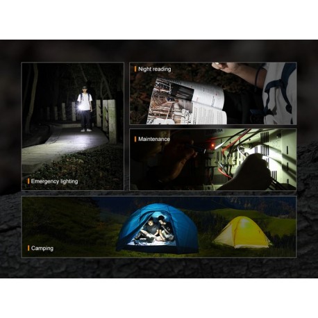 E09R Mini Linterna EDC recargable de alta potencia 600 lúmenes (Batería incluida)