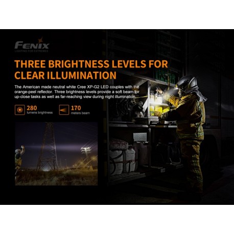 Linterna Led Fénix WF30RE Intrínsecamente segura con 280 lúmenes