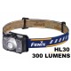 Frontal Fénix HL30 Gris 300 Lúmenes (2XAA)