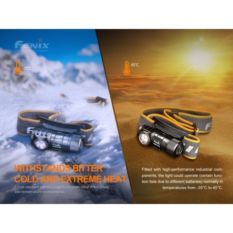 Frontal Fénix HM50R-V2 con 700 Lúmenes Recargable