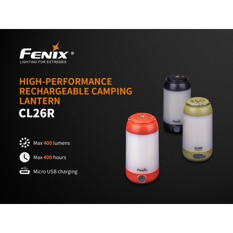 Linterna Fenix CL26R 400 lúmenes (Incluye batería)-disponible rojo