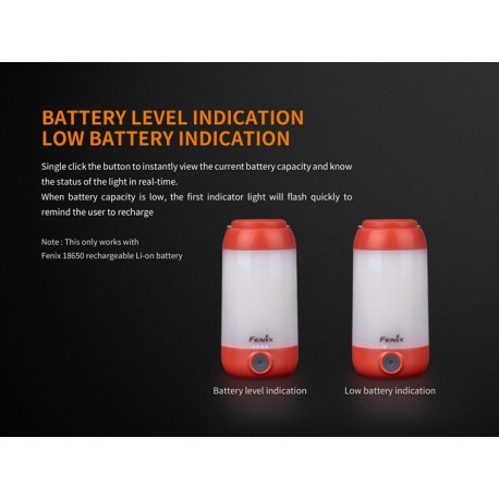 Linterna Fenix CL26R 400 lúmenes (Incluye batería)-disponible rojo