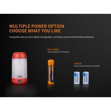 Linterna Fenix CL26R 400 lúmenes (Incluye batería)-disponible rojo
