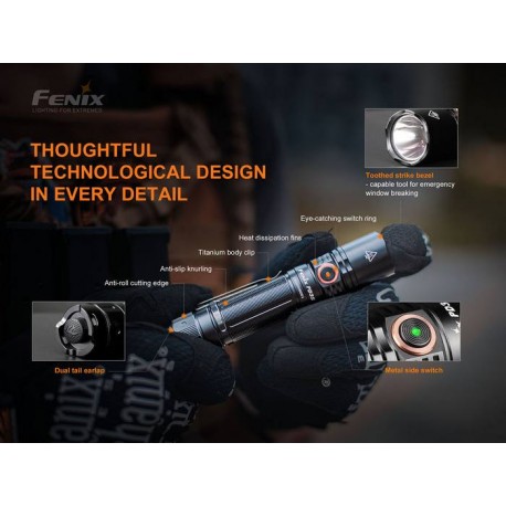 Linterna Fénix PD35V3.0 1700 lúmenes, 357 metros, recargable