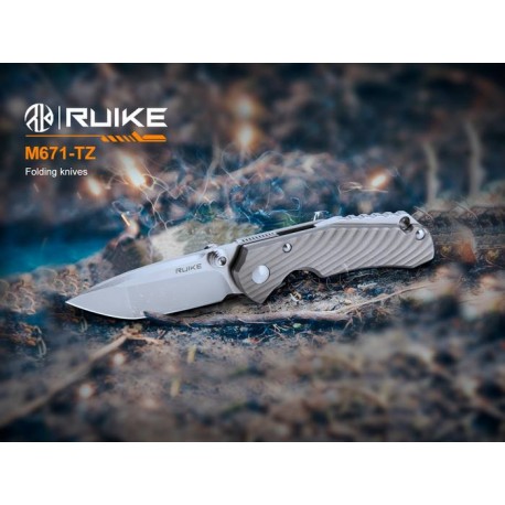 Navaja Ruike M671-TZ  Mango de Titanio ideal para EDC