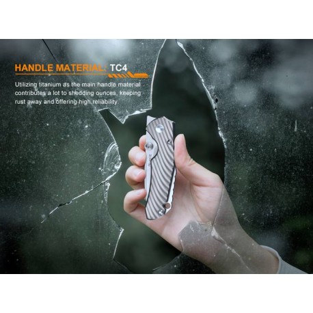 Navaja Ruike M671-TZ  Mango de Titanio ideal para EDC