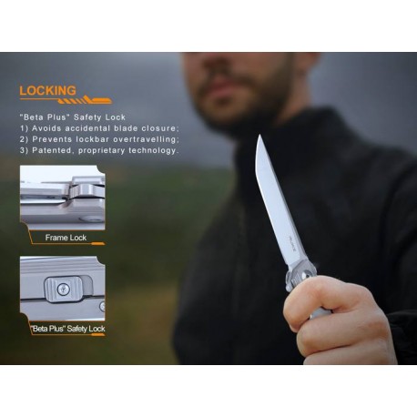 Navaja Ruike M126-TZ  Mango de Titanio ideal para EDC