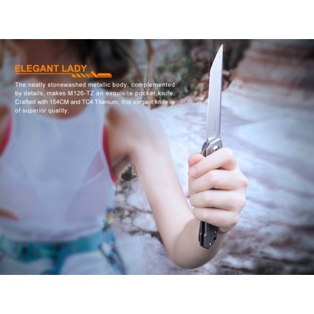 Navaja Ruike M126-TZ  Mango de Titanio ideal para EDC