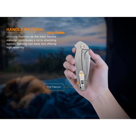 Navaja Ruike M105-TZ  Mango de Titanio