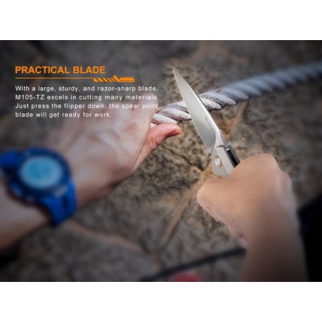 Navaja Ruike M105-TZ  Mango de Titanio