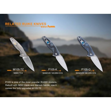 Navaja Ruike M105-TZ  Mango de Titanio