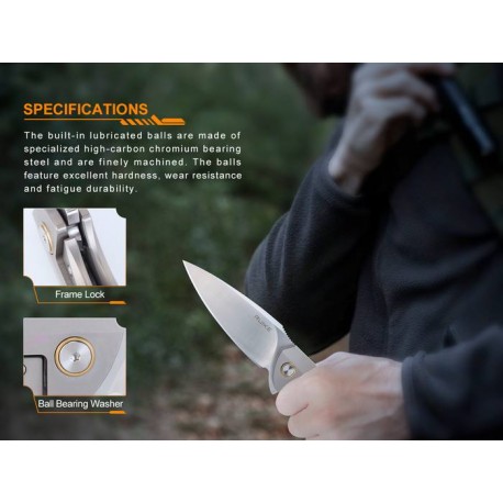 Navaja Ruike M105-TZ  Mango de Titanio