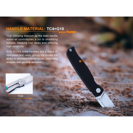 Navaja Ruike M661-TZ  Mango de Titanio ideal para EDC