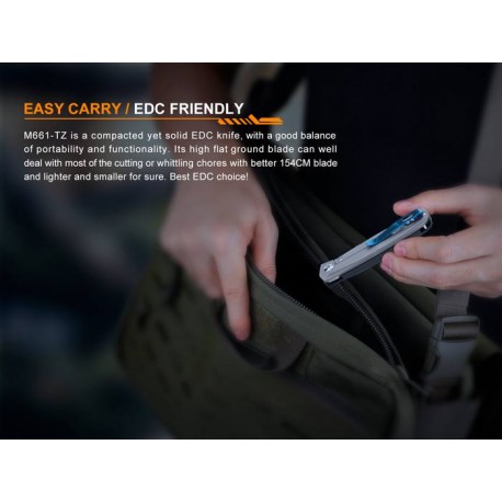 Navaja Ruike M661-TZ  Mango de Titanio ideal para EDC