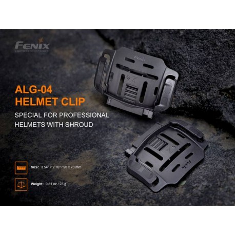 Soporte para Casco ALG-04 para fijar los frontales HL60R, HM60R, HM61R, HM65R, HM70R, HP30R V2.0