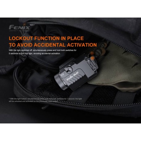 Linterna táctica blanca y con láser rojo Fenix ​​GL22