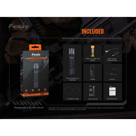 Linterna téctica Fenix TK20R V2.0 3.000 lúmenes