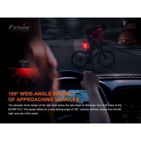 Luz trasera recargable para bicicleta Fenix BC05R V2.0