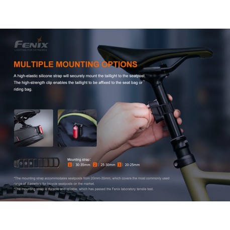 Luz trasera recargable para bicicleta Fenix BC05R V2.0