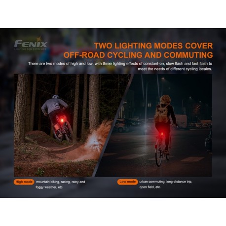 Luz trasera recargable para bicicleta Fenix BC05R V2.0