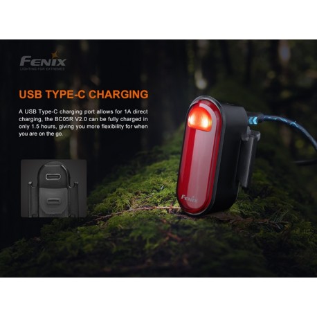 Luz trasera recargable para bicicleta Fenix BC05R V2.0