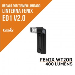 Linterna Fenix WT20R 400 lúmens. Incluye batería ARB-LP-2000U