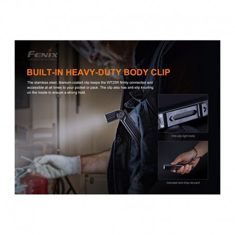 Linterna Pivotante WT25R Recargable con cable magnético y 1000 lúmenes