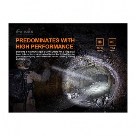Linterna Fénix PD36 TAC Táctica de 3000 lúmenes y estrobo