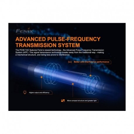 Linterna Fénix PD36 TAC Táctica de 3000 lúmenes y estrobo