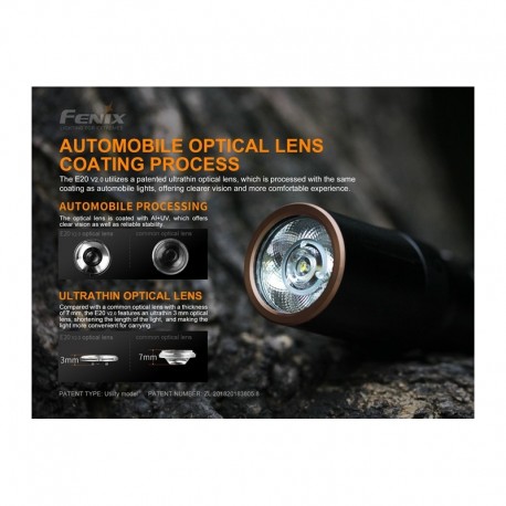 Linterna E20 350 lúmenes (funciona con 2 x AA inlcuida en el precio)