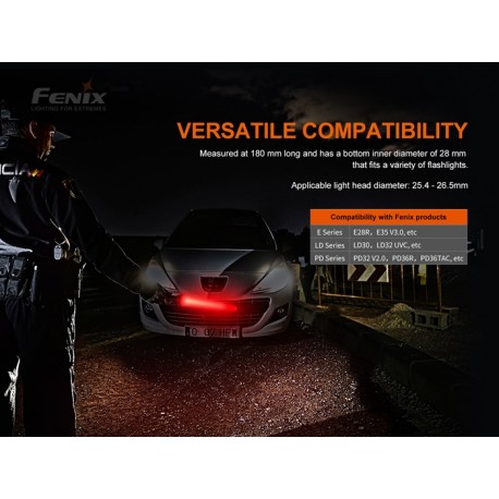 Cono Tráfico color rojo Fenix AOT-S+