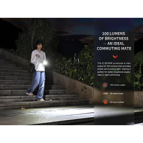 Linterna/Llavero de emergencia Fenix E-SPARK (Recargable)