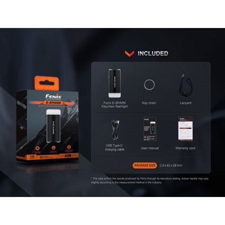 Linterna/Llavero de emergencia Fenix E-SPARK (Recargable)