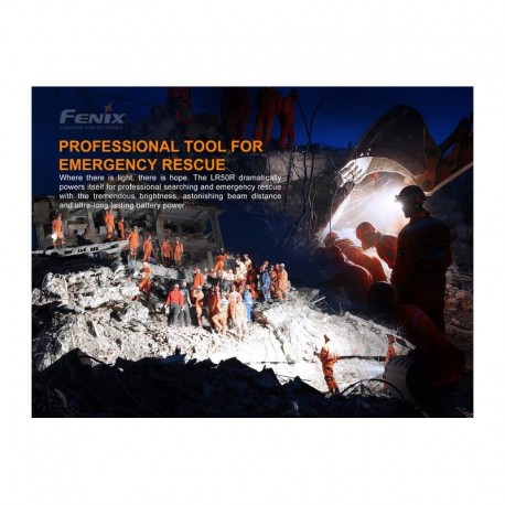 Linterna Fénix LR50R Super Brillante 1200 lúmenes y 950 metros para búsqueda
