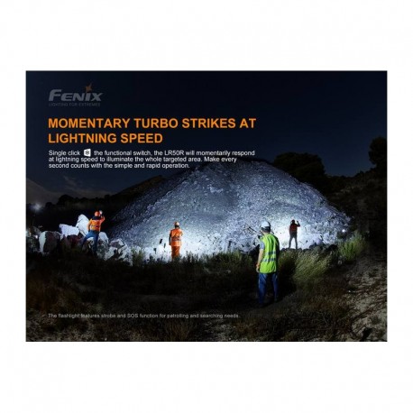 Linterna Fénix LR50R Super Brillante 1200 lúmenes y 950 metros para búsqueda