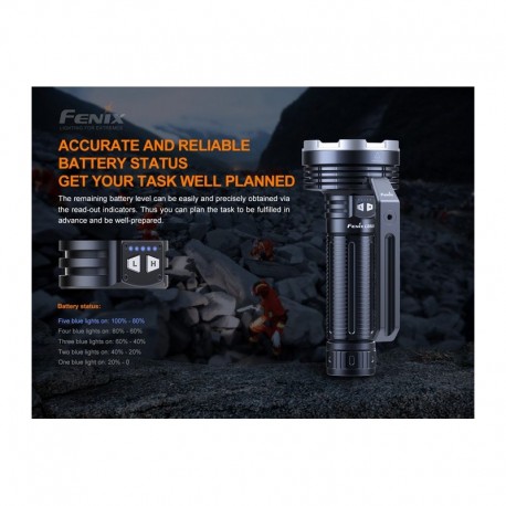 Linterna Fénix LR80R Super Brillante 18.000 lúmenes y 1.130 metros para búsqueda